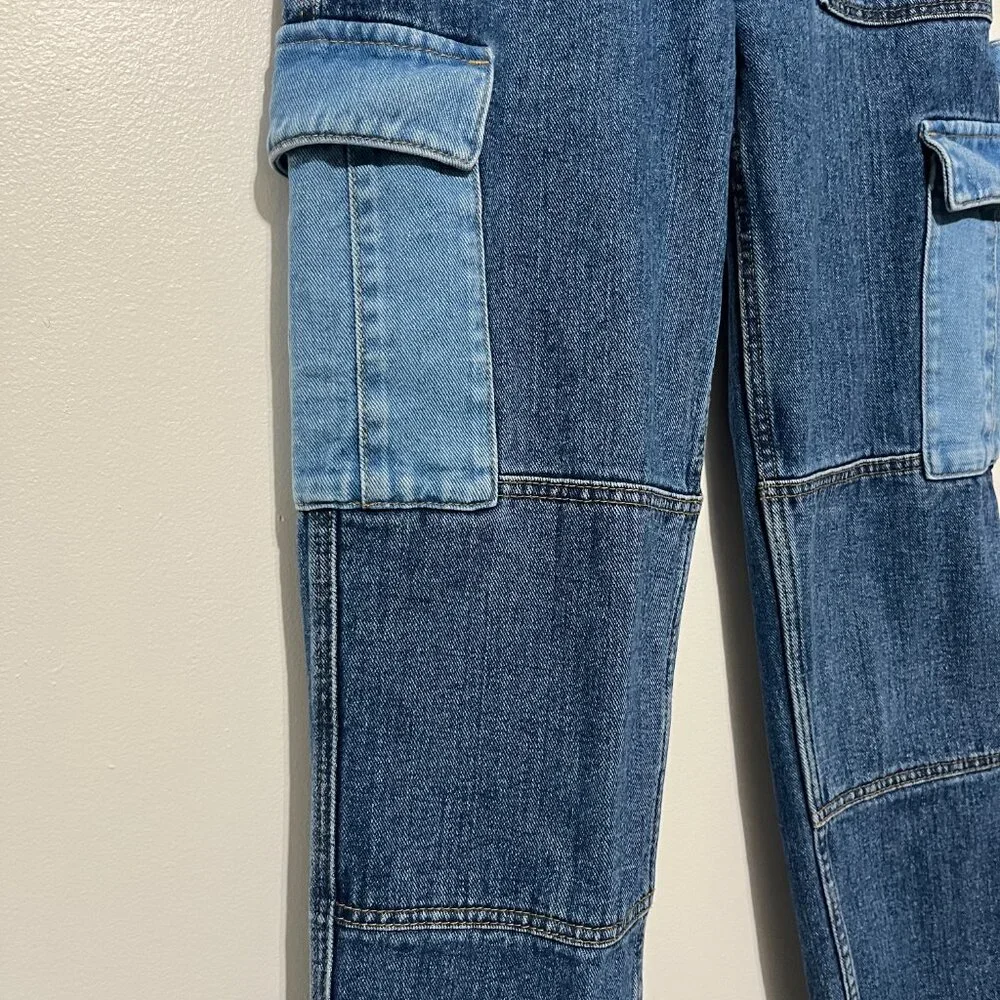 Pacsun Womens Cargo Carpenter Jeans 25 Streetwear Utility Grunge Skater Urban